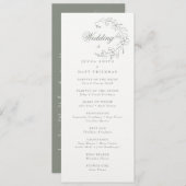 Programme de mariage (Devant / Derrière)