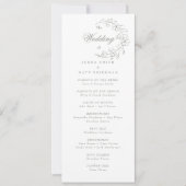 Programme de mariage (Devant)