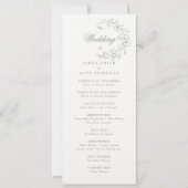 Programme de mariage (Devant)