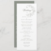 Programme de mariage (Devant / Derrière)