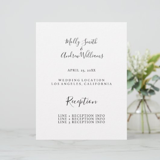 programme de mariage (Debout devant)