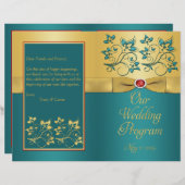 Programme de mariage (Devant / Derrière)