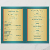 Programme de mariage (Dos)