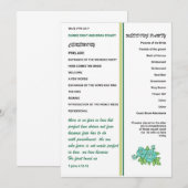 PROGRAMME DE MARIAGE (Devant / Derrière)