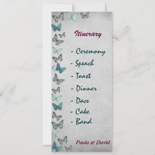 Programme de Mariage (Dos)