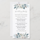 Programme de mariage (8"x4") (Dos)