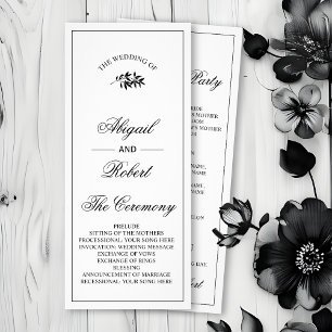 Programme de mariage à branche noire Old Money
