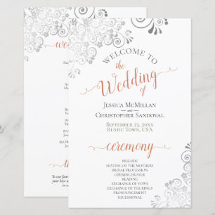 Programme de mariage à budget avec dentelle de cor