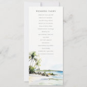 Programme de mariage à destination côtière tropica (Dos)