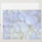 Programme de mariage à fleurs d'hortensia bleu cla (Devant / Derrière)