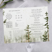 Programme de mariage à la cascade de la forêt rust