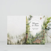 Programme de mariage à la cascade de la forêt rust (Debout devant)