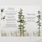 Programme de mariage à la cascade de la forêt rust (Dos)