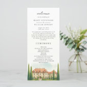 Programme de mariage à l'aquarelle de la villa ita (Debout devant)