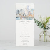 Programme de mariage à l'aquarelle de San Francisc (Debout devant)
