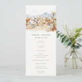 Programme de mariage à l'aquarelle de Tucson Arizo (Debout devant)