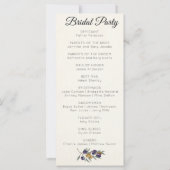 Programme de mariage à l'aquarelle élégante à l'ol (Dos)