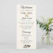 Programme de mariage à l'aquarelle élégante à l'ol (Debout devant)