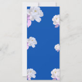 Programme de mariage à l'arche florale bleue (Dos)