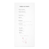 Programme de mariage à l'esperluette mauve | Code (Dos)