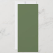 Programme de mariage à monogramme vert de printemp (Dos)