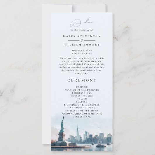Programme de mariage à New York avec vue sur la vi (Devant)