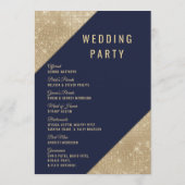 Programme de mariage à paillettes de faux strass b (Dos)