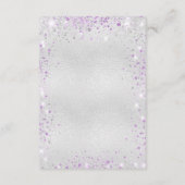 Programme de mariage à parties scintillant violet  (Dos)