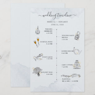 Programme de mariage à petit budget Carte de progr