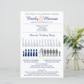 Programme de mariage à silhouettes simples avec ch (Debout devant)