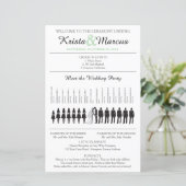 Programme de mariage à silhouettes simples avec ch (Debout devant)