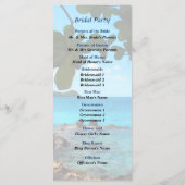 Programme de mariage à St-Thomas, plage paisible (Dos)