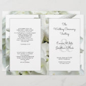 Programme de mariage à thème de White Beach (Devant / Derrière)