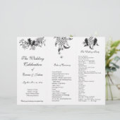 Programme de mariage à trois volets pour les oisea (Debout devant)