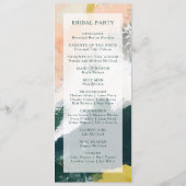 Programme de mariage Abstrait coloré (Dos)