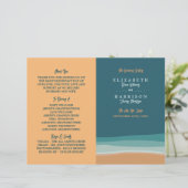 Programme de mariage Abstrait Ocean Beach (Debout devant)