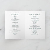 Programme de mariage Abstrait plié coloré (Intérieur)