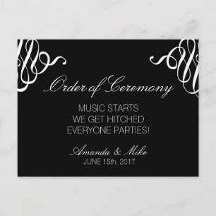 Programme de mariage amusant et simple