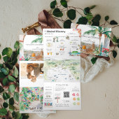 Programme de mariage aquarelle à Puerto Vallarta