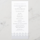 Programme de mariage arabesque | Gray (Devant)