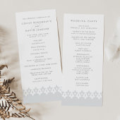 Programme de mariage arabesque | Gray