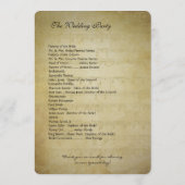 Programme de mariage arbre coeur corail foncé or m (Dos)