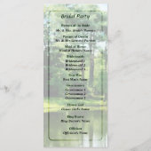 Programme de mariage Arbres au bord du Lac (Dos)