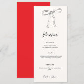 Programme de Mariage – Arc Minimalsite & Élégant (Devant / Derrière)
