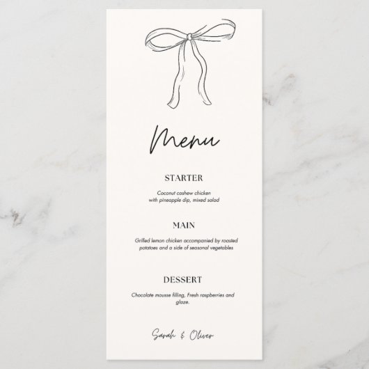 Programme de Mariage – Arc Minimalsite & Élégant (Devant)