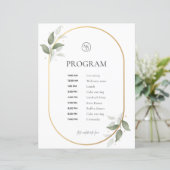 Programme de mariage – Arche dorée et décoration b (Debout devant)