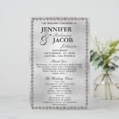 Programme de mariage | Argent et diamants (Debout devant)