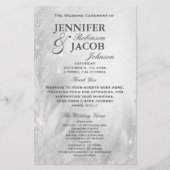 Programme de mariage | Argent souple (Devant)