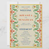 Programme de mariage Art Nouveau (Devant)