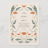 Programme de mariage Art Nouveau vintage (Devant)